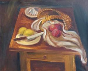 Stillleben mit Zitronen und Äpfel, 1932