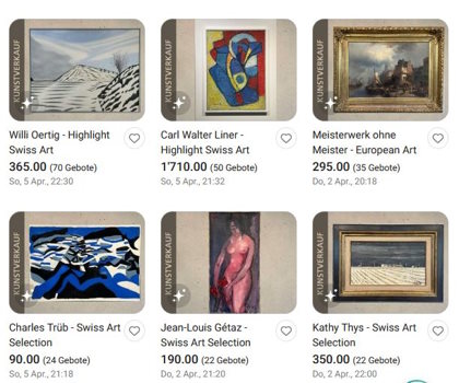 Ricardo, Kunstverkauf