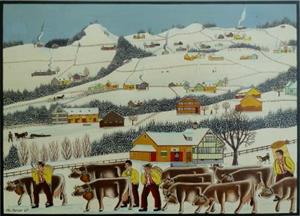 Burgstock im Winter, 1969