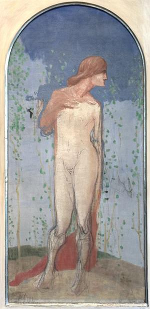 Stehender Frauenakt, 1915