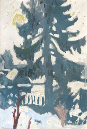 Unsere Tanne im Winter, 1963