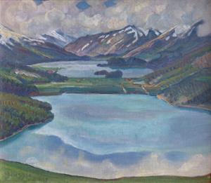 Vom Hahnensee: Maloja, Silser - Silvaplaner See, 1940