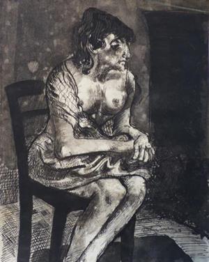 Sitzende Dirne, 1927