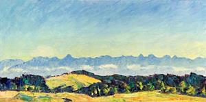Blick in die Berner Alpen, 1971