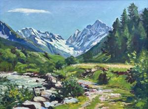 An der Lonza bei Kippel, 1965