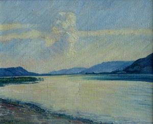 Der Bielersee mit Peterinsel, 1925