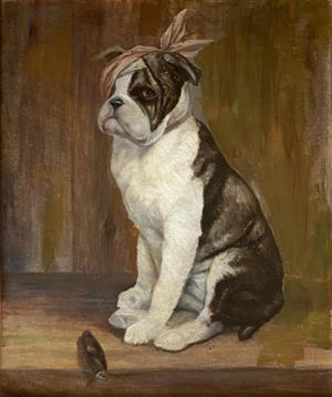Trauriger Hund, 1928
