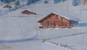 Winterlandschaft bei Arosa