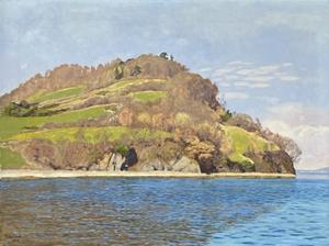 Thunersee mit Spiezberg und Katzenstein, 1928