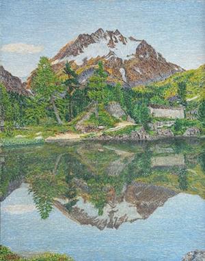 Morgenspiegelung am Cavloccio See, 1954