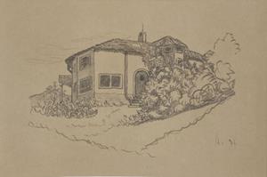 Casa Bodmer von den Weinbergen her gesehen, 1931