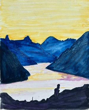 Luganersee von Montagnola aus,1921