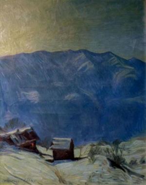 Winternacht im Wallis, 1906/1907
