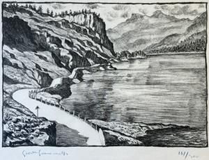 Blick von Maloja auf den Silsersee, 1928