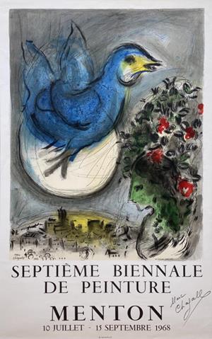 L'oiseau bleu, 1954 (Ausstellungsplakat, 1968)