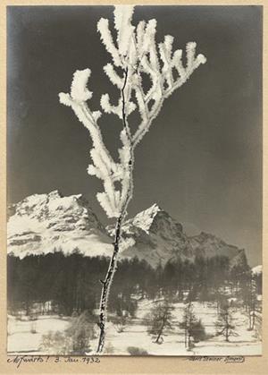 Aufwärts, 1932 (Oberengadin, Blick zum Piz Albana und zum Julier)