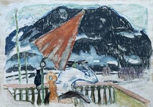 Zwei Beobachter bei Flutginas, 1952