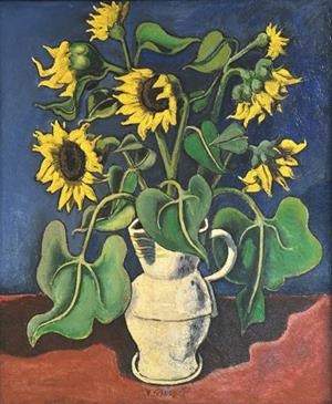Sonnenblumen in Vase