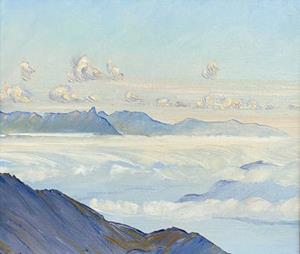 Blick über das Nebelmeer zur Schrattenfluh, 1941