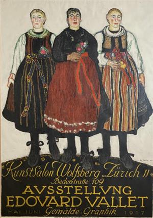Kunstsalon Wolfsberg Zürich II - Ausstellung Edouard Vallet, 1917