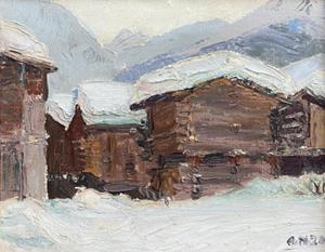 Winterliches Kippel, 1920